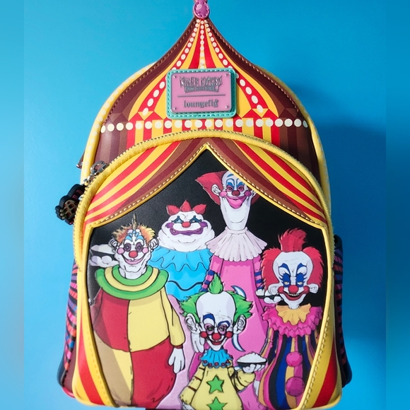 Loungefly Handbags - Loungefly Multicolor Circus Clown Mini Backpack